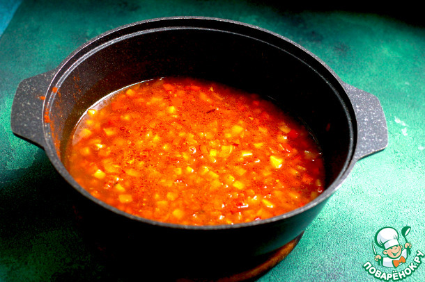 Овощной суп с нутом и чеддером