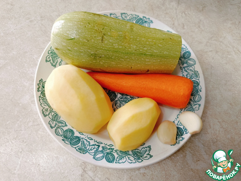 Овощные гнёзда с сыром