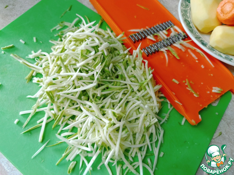 Овощные гнёзда с сыром