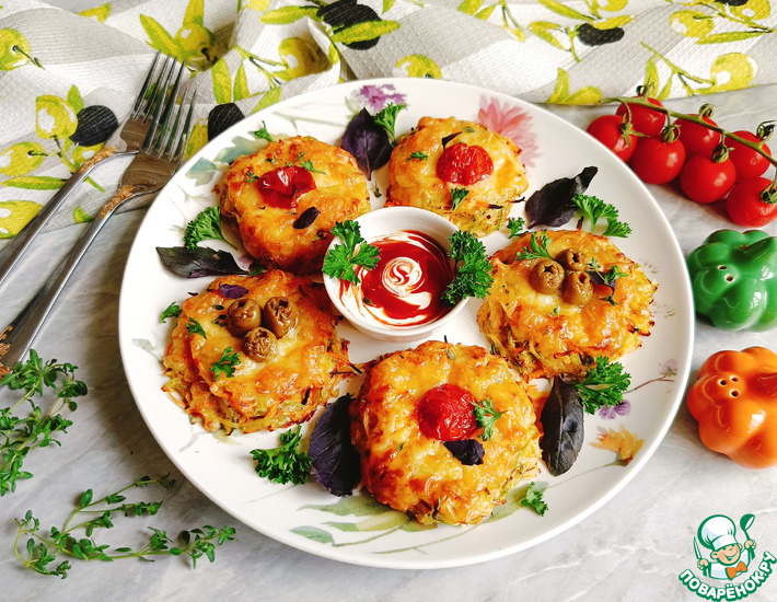 Овощные гнёзда с сыром