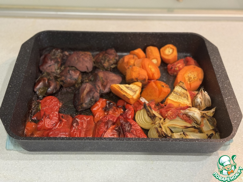 Паштет из индюшиной печени с брусничным желе