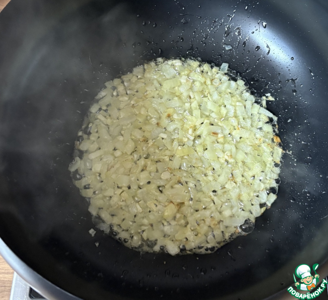 Паста с креветками в сырном соусе