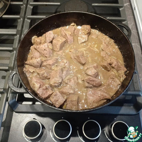 Печень в сливках