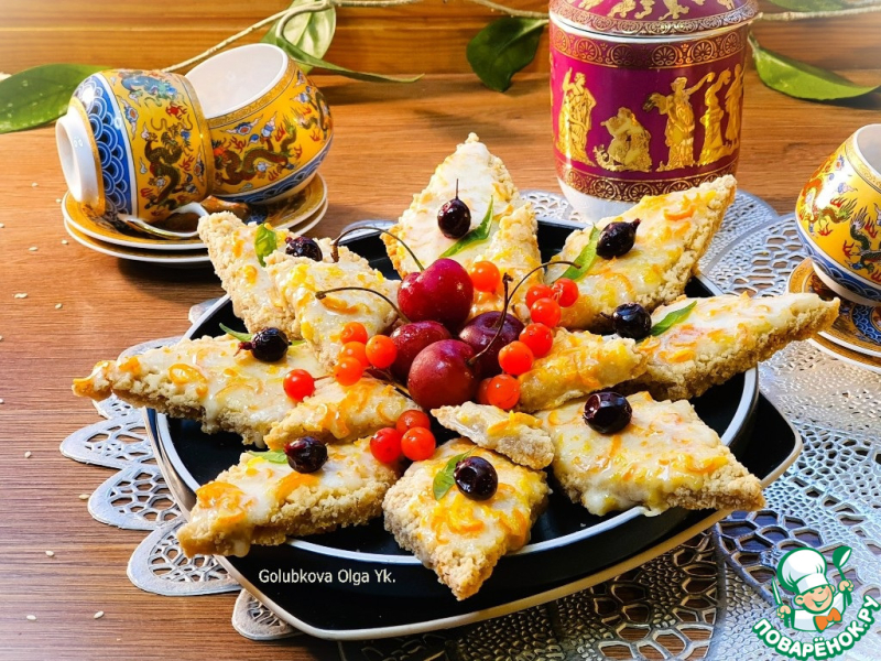 Печенье "Апельсиновые ромбы"