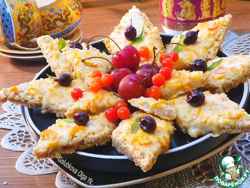 Печенье "Апельсиновые ромбы"