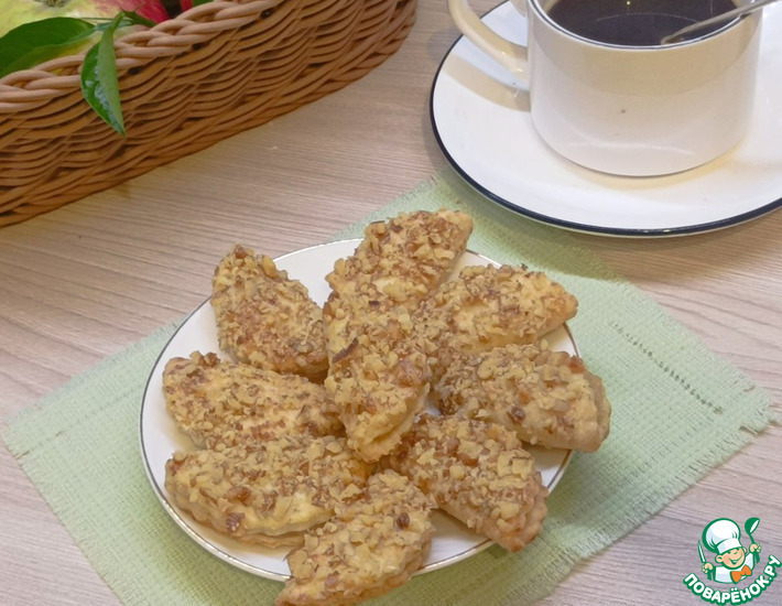 Печенье с джемом и орехами