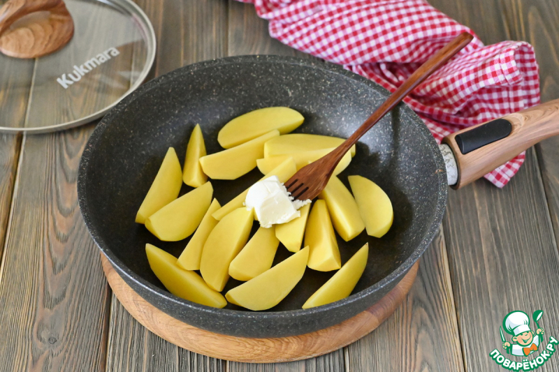 Пеленгас, тушеный с картошкой и овощами