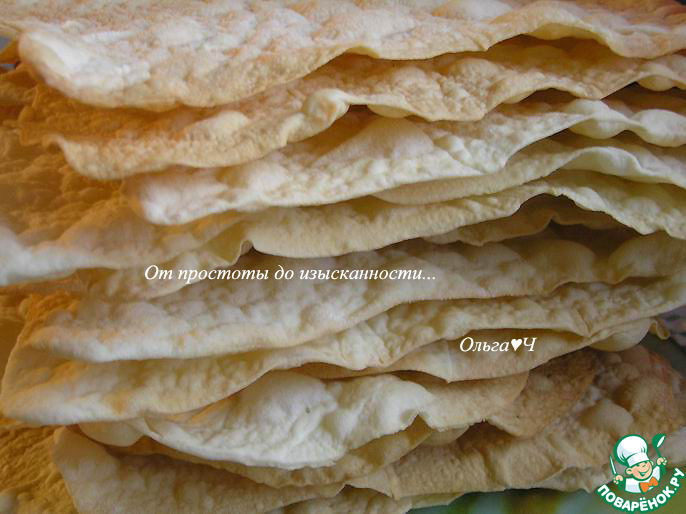 Постный торт "Наполеон" с вишней