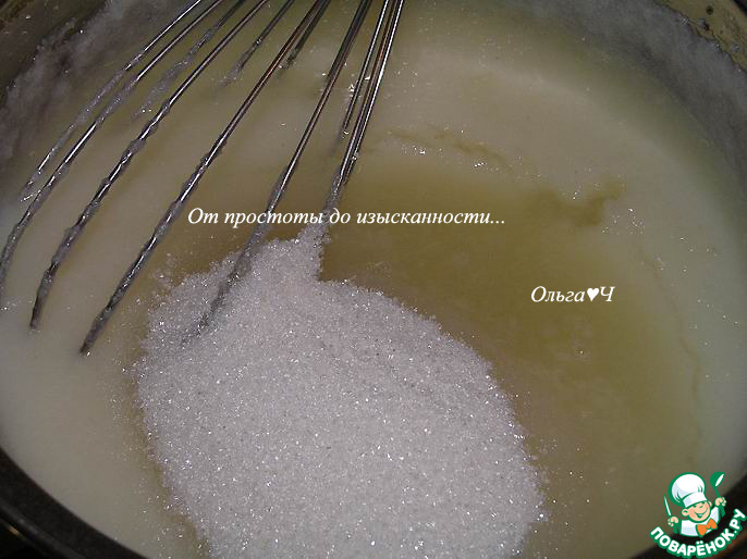 Постный торт "Наполеон" с вишней