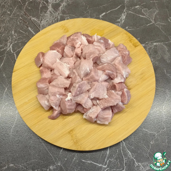 Пряная рубленая колбаса из свинины