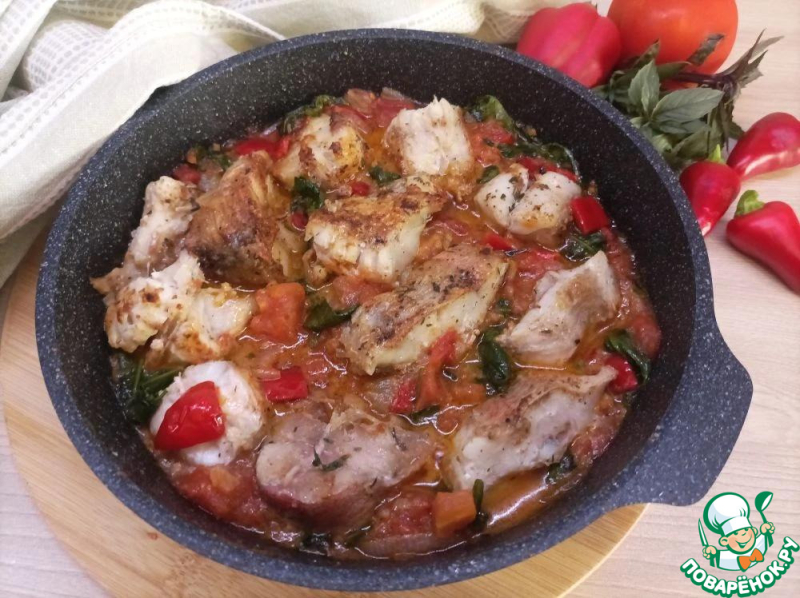 Рагу из морского окуня