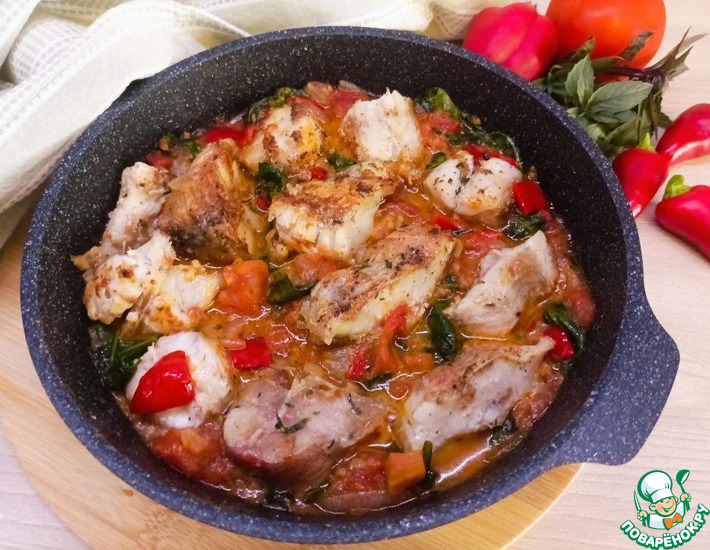 Рагу из морского окуня
