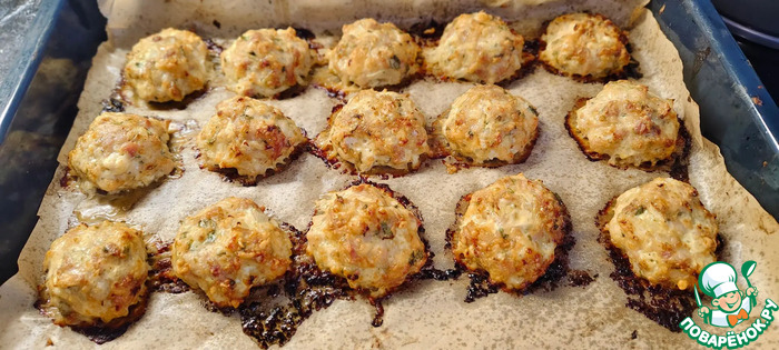 Рубленные куриные котлеты с сыром и зеленью