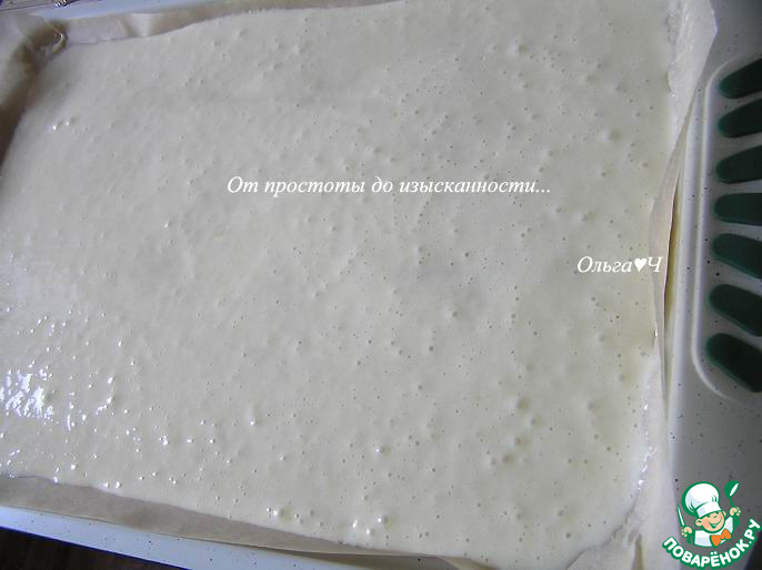 Рулет на сгущёнке с миндалём