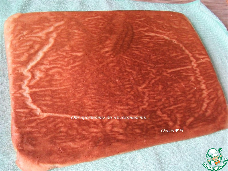 Рулет с творожным сыром и апельсином