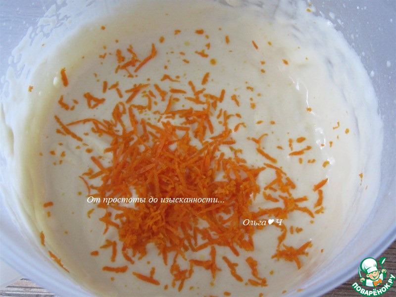 Рулет с творожным сыром и апельсином