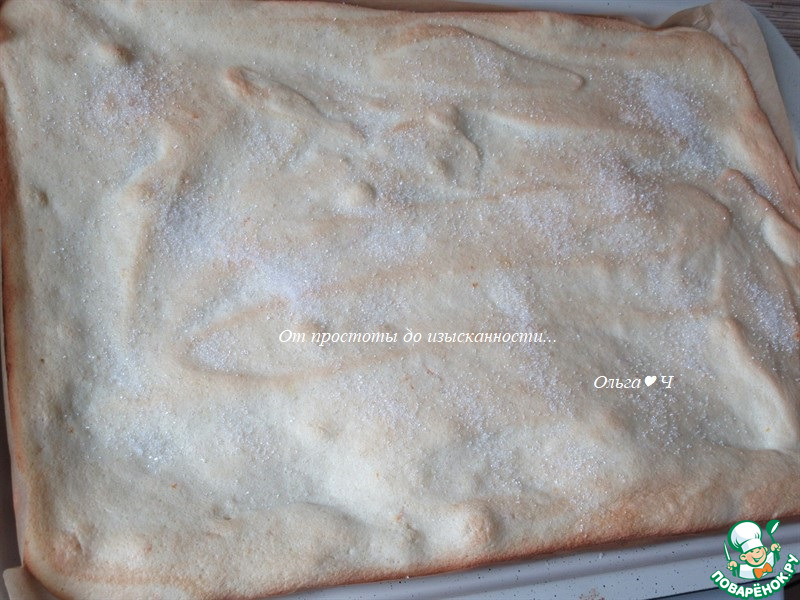 Рулет с творожным сыром и апельсином