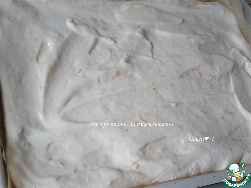 Рулет с творожным сыром и апельсином