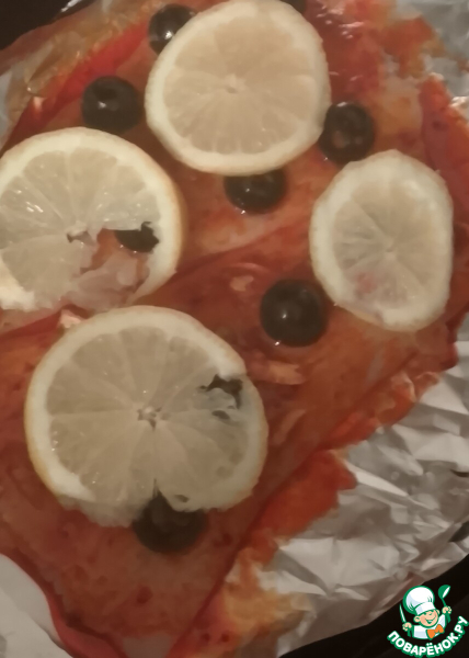 Рыба, запечённая с харисой и орехами