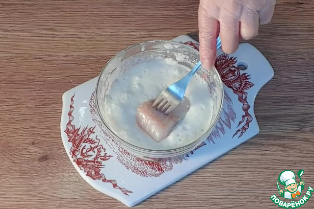 Рыба, жаренная в белковом кляре