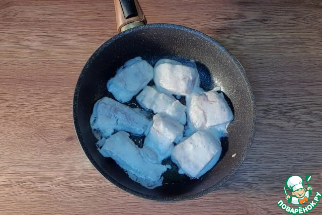 Рыба, жаренная в белковом кляре