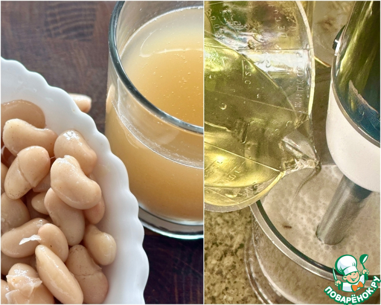 Салат. Грибы и фасоль с постным майонезом