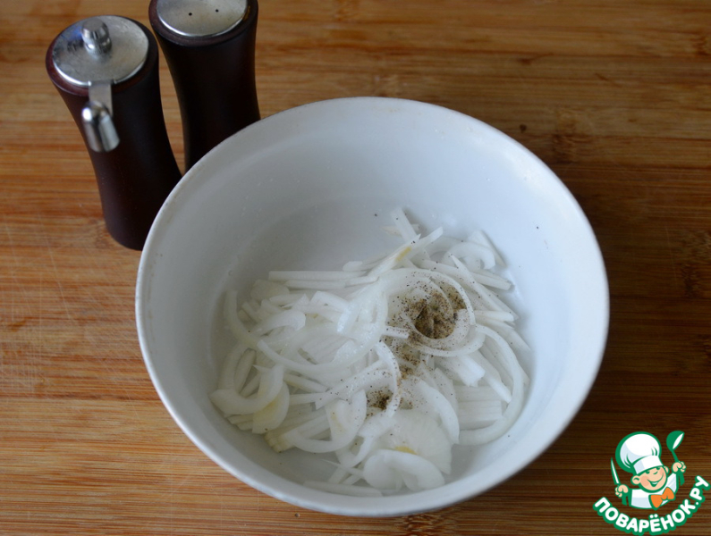 Салат из языка с редькой "Банкетный"