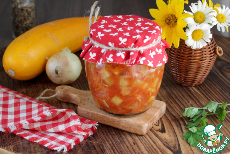 Салат из кабачков с кетчупом