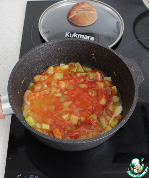 Салат из кабачков с кетчупом