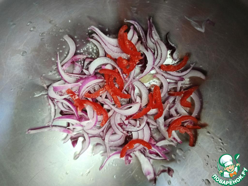 Салат с арбузом и утиной ветчиной