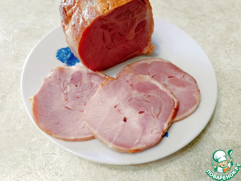 Салат с арбузом и утиной ветчиной