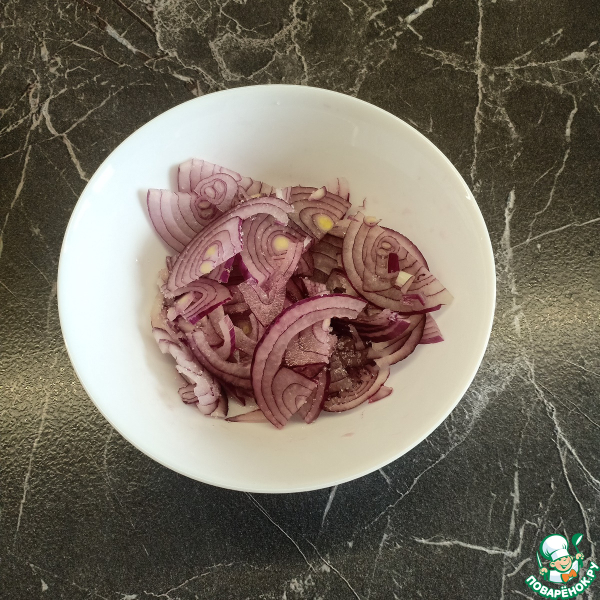 Салат с курицей и болгарским перцем