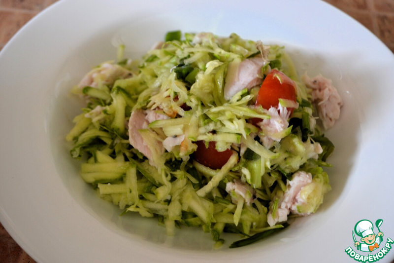 Салат с куриной грудкой