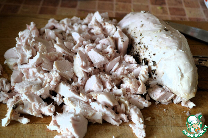 Салат с куриной грудкой