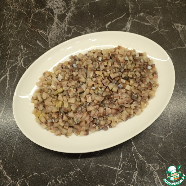 Салат &laquo;Сельдь под зеленой шубкой&raquo;