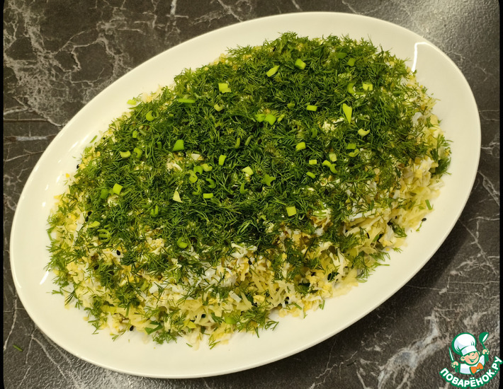 Салат &laquo;Сельдь под зеленой шубкой&raquo;
