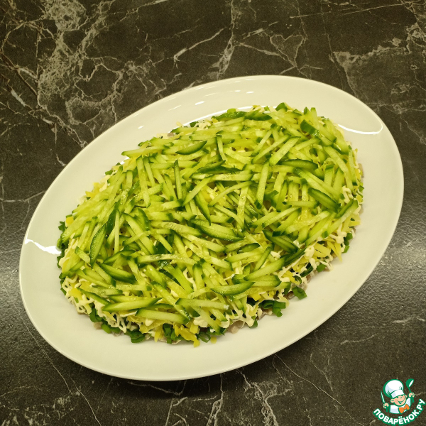 Салат &laquo;Сельдь под зеленой шубкой&raquo;