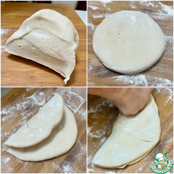 Самса слоеная и хрустящая. Мясо и картошка