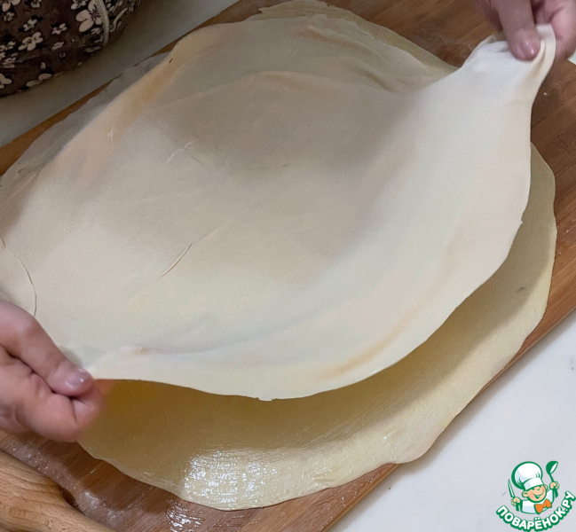 Самса слоеная и хрустящая. Мясо и картошка