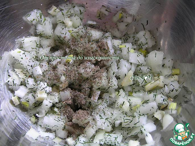 Шампиньоны с луком и чесноком