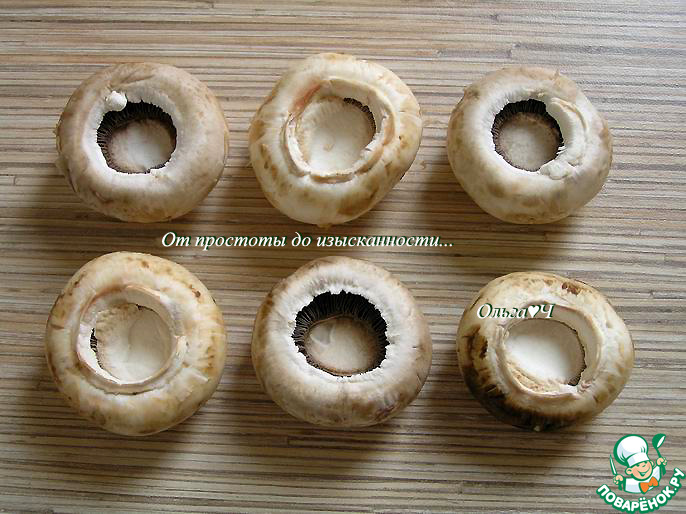 Шампиньоны с луком и чесноком