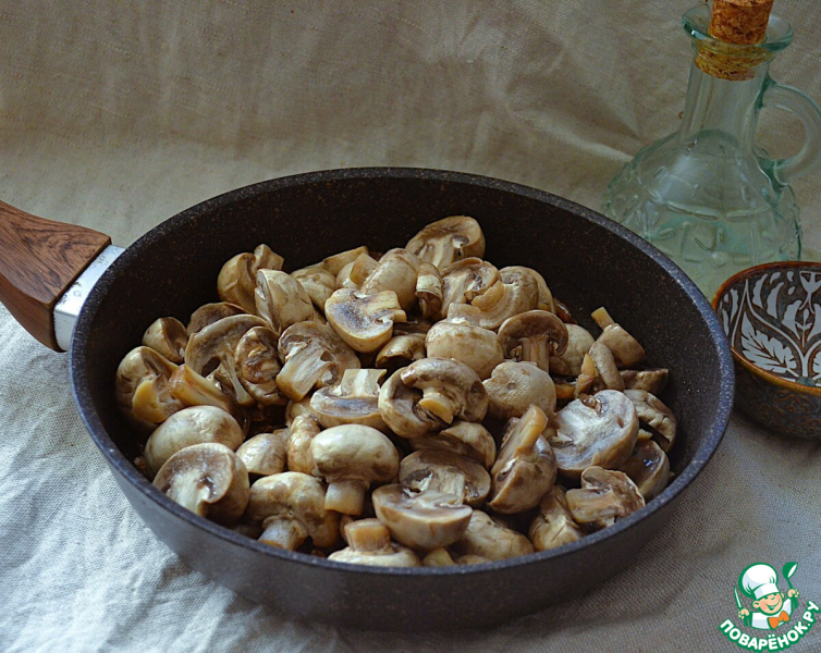 Шампиньоны в быстром маринаде