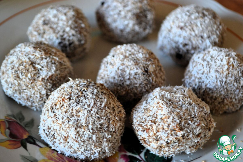Шарики с черносливом и семенами льна