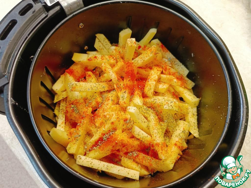 Шаурма с картошкой фри и курицей
