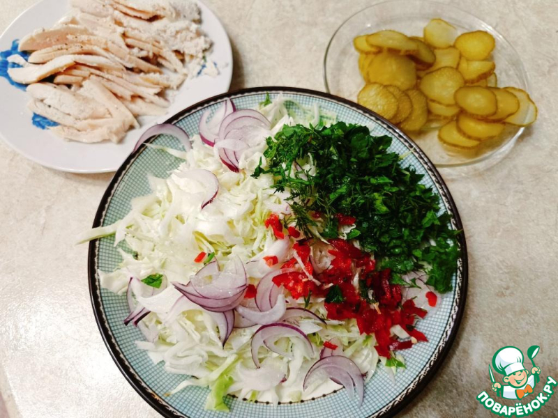 Шаурма с картошкой фри и курицей