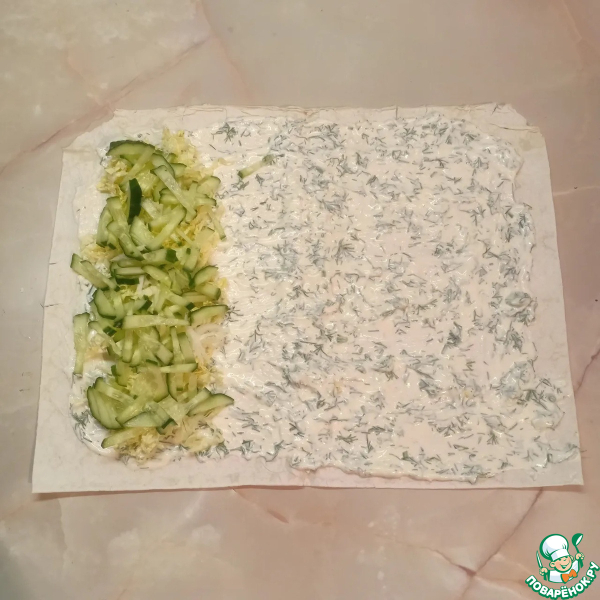 Шаурма с красной рыбой