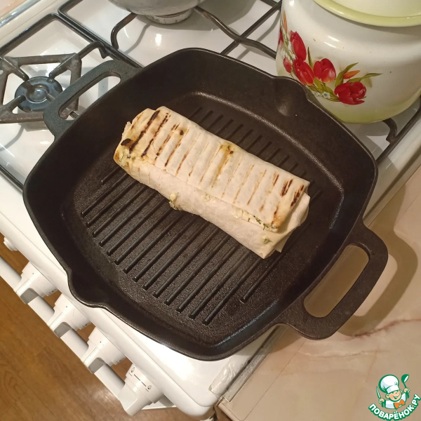 Шаурма с красной рыбой