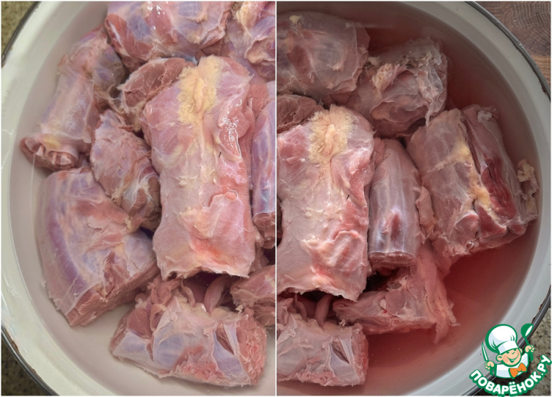 Шейное заливное. Шеи индюшачьи