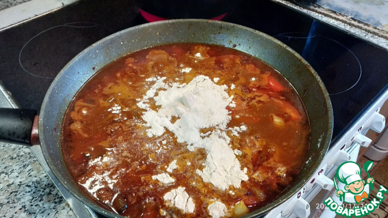 Щечки говяжьи с овощами