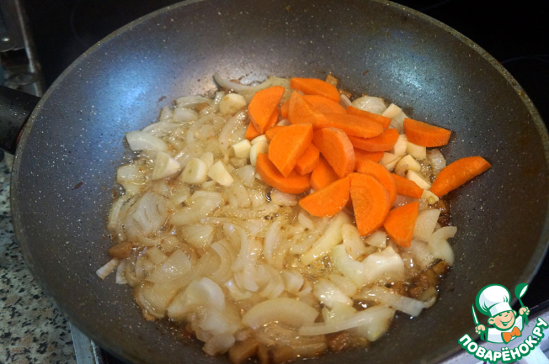 Щечки говяжьи с овощами